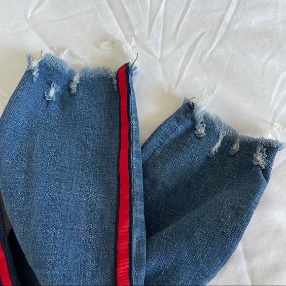 Abercrombie and Fitch Skinny Tuxedo Stripe Jeans - Picture 5 of 7